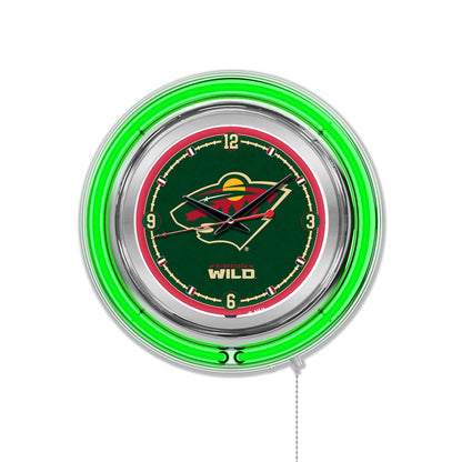Minnesota Wild Neon Clock