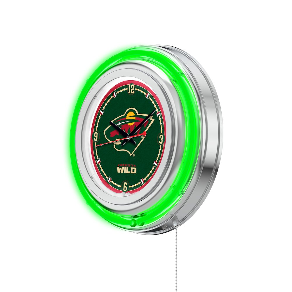 Minnesota Wild Neon Clock