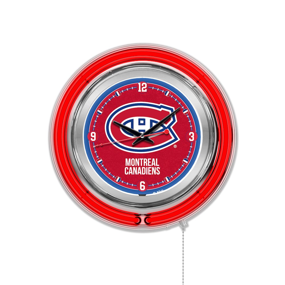 Montreal Canadiens Neon Clock