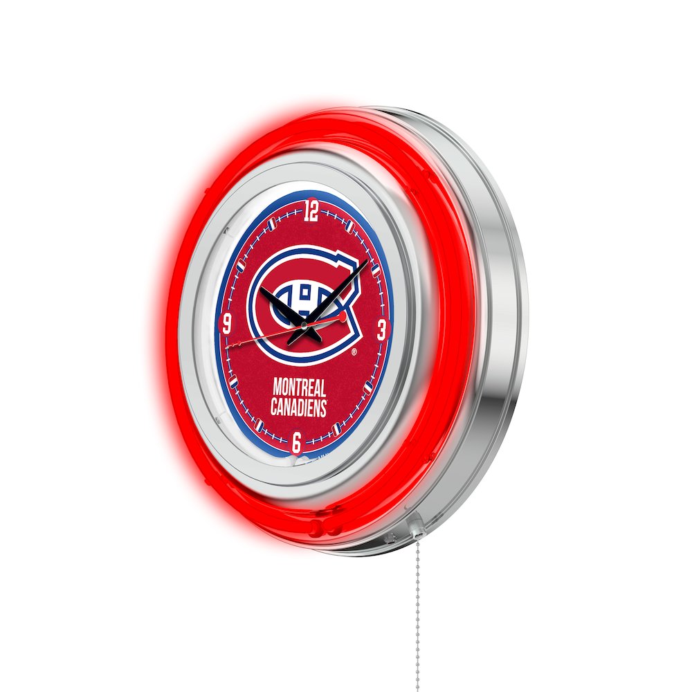 Montreal Canadiens Neon Clock