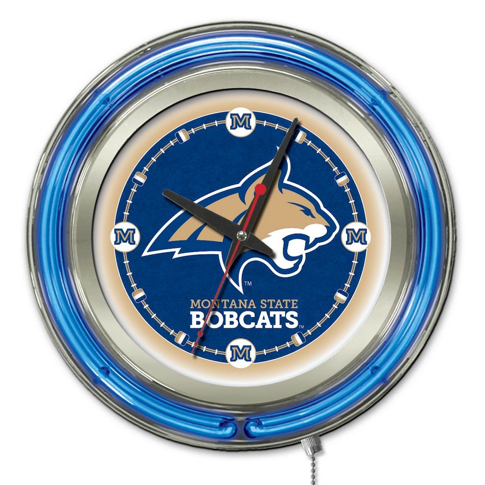 Montana State Neon Clock