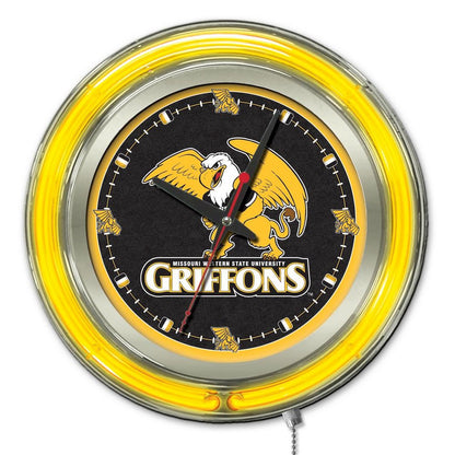 Missouri Western State Neon Clock