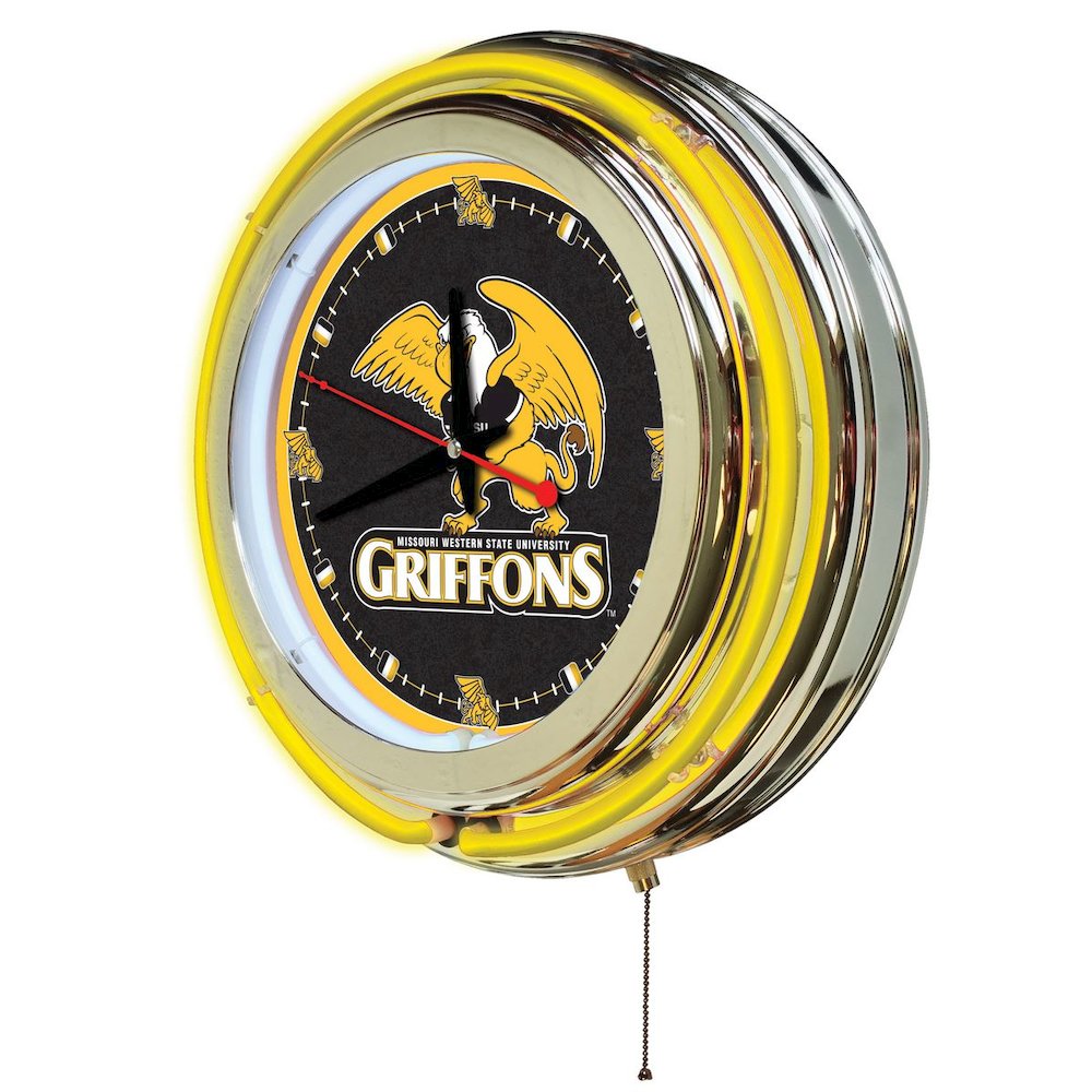 Missouri Western State Neon Clock