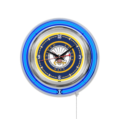 U.S. Navy Neon Clock