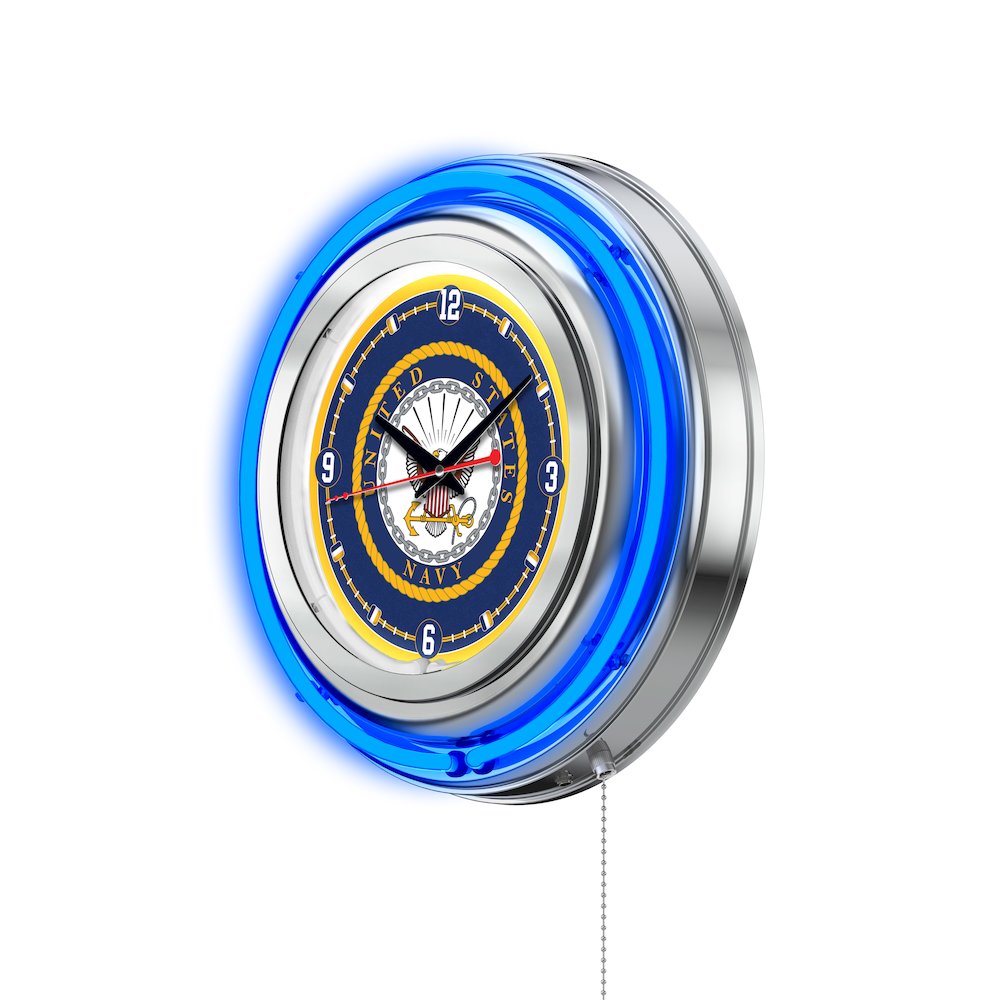 U.S. Navy Neon Clock