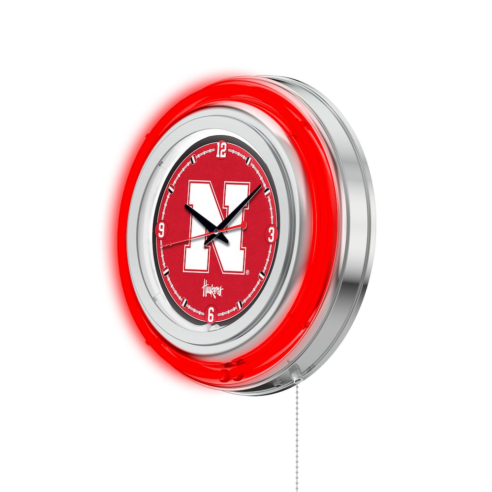 Nebraska Neon Clock