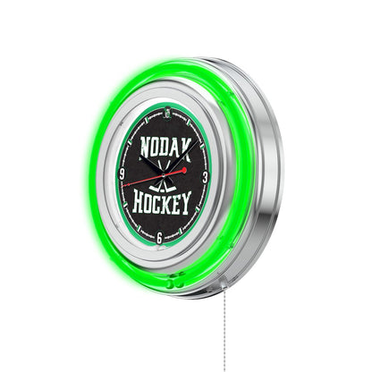 North Dakota Hockey Neon Clock