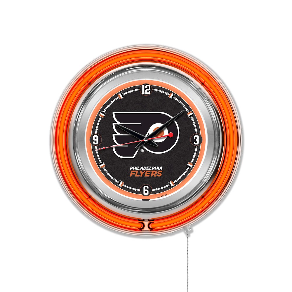 Philadelphia Flyers Neon Clock