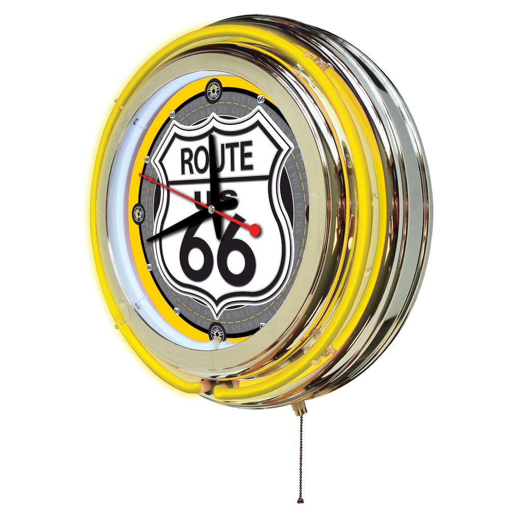 Route 66 Neon Clock