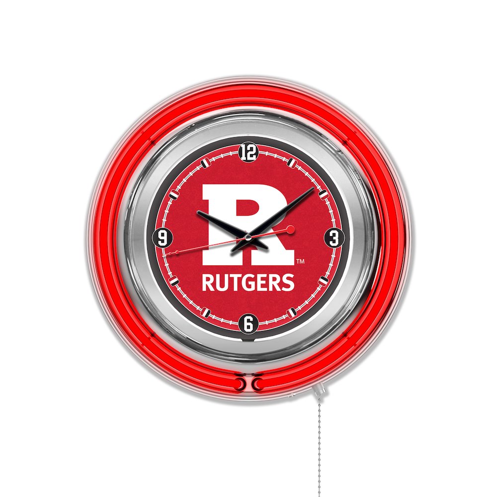 Rutgers Neon Clock