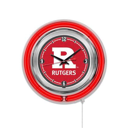 Rutgers Neon Clock