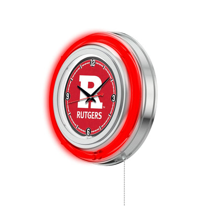 Rutgers Neon Clock