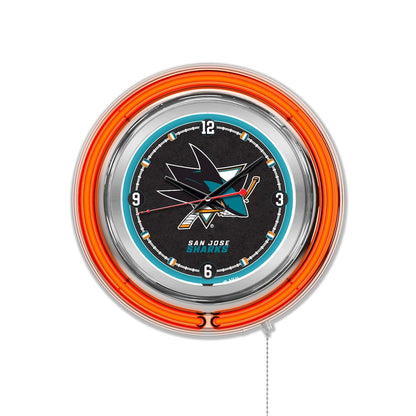 San Jose Sharks Neon Clock