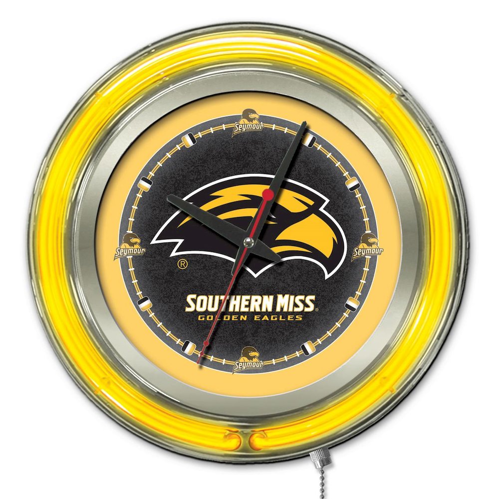 Southern Miss Neon Clock
