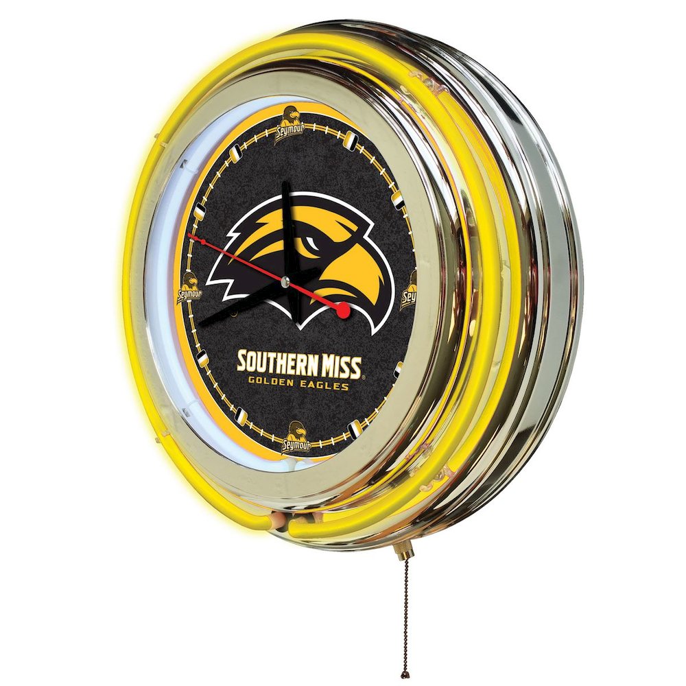 Southern Miss Neon Clock