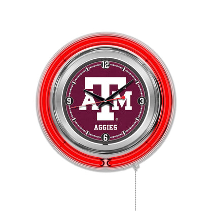 Texas A&M Neon Clock