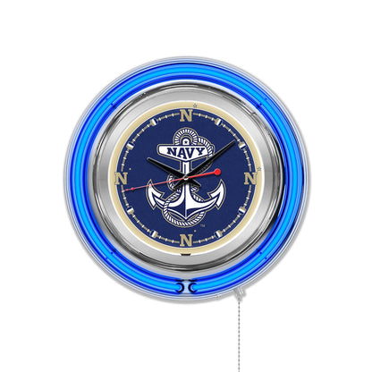 US Naval Academy (NAVY) Neon Clock
