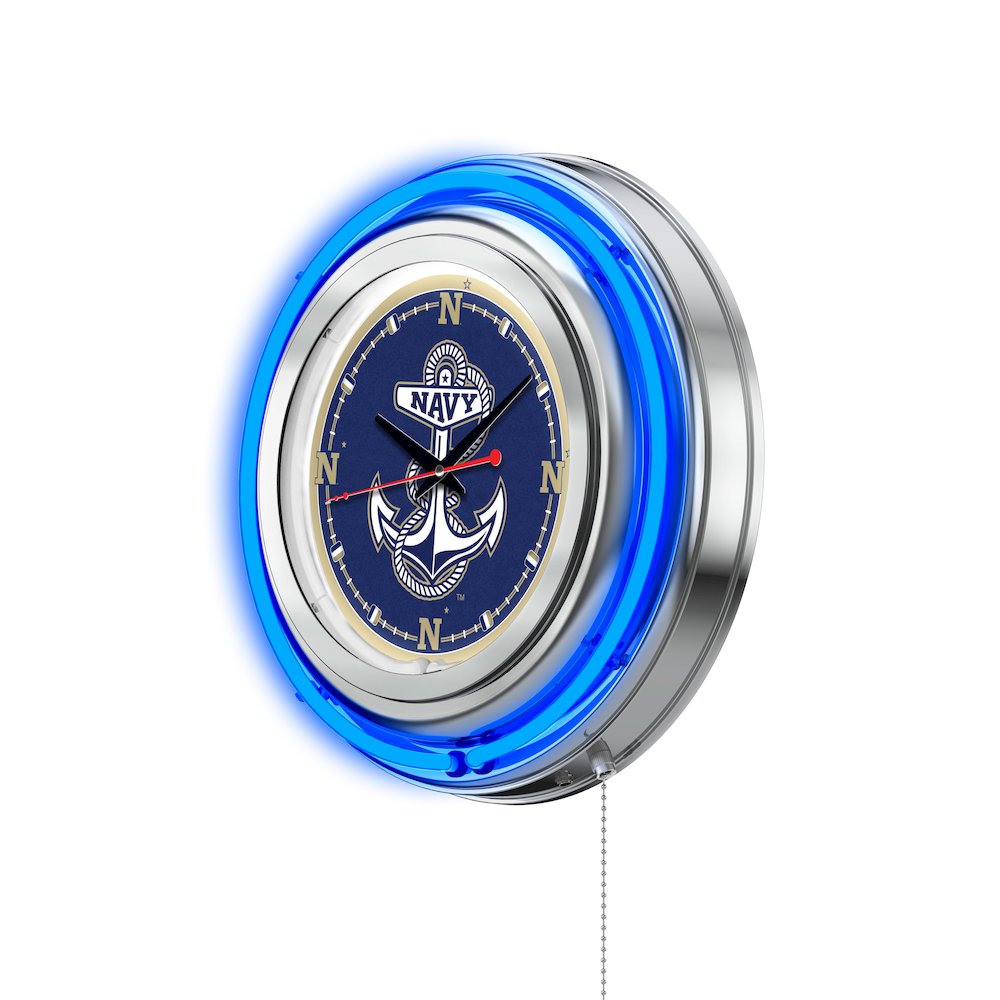 US Naval Academy (NAVY) Neon Clock