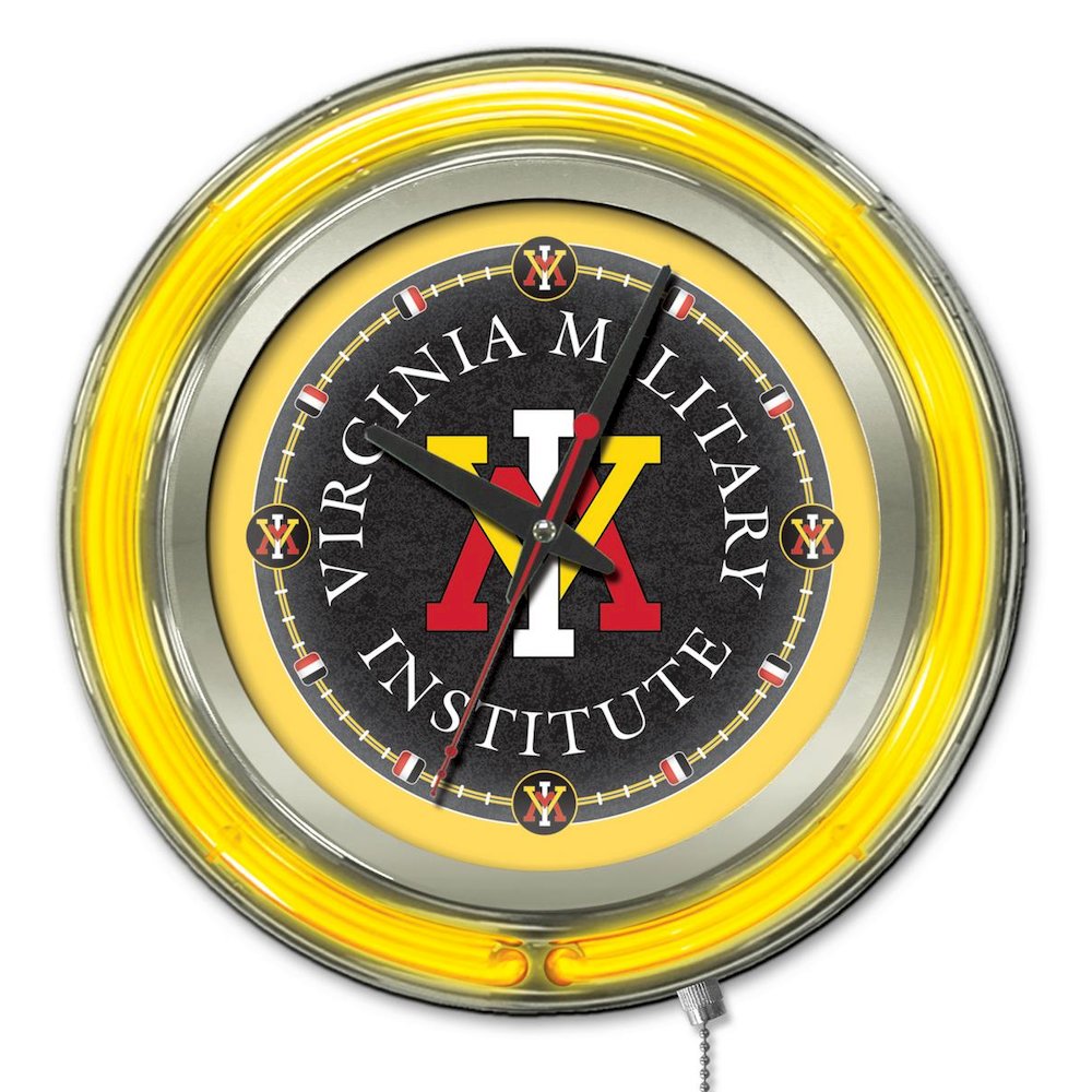 Virginia Military Institute Neon Clock