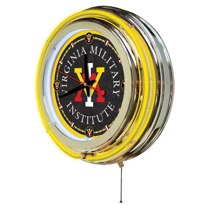 Virginia Military Institute Neon Clock