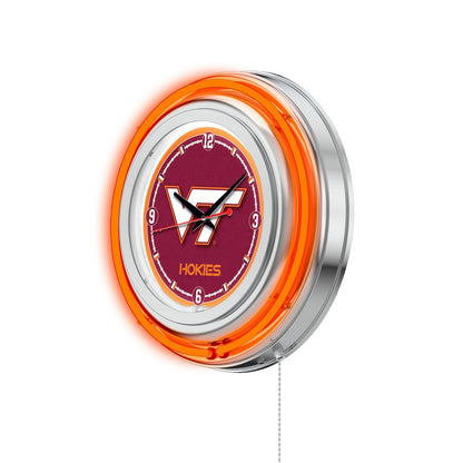 Virginia Tech Neon Clock