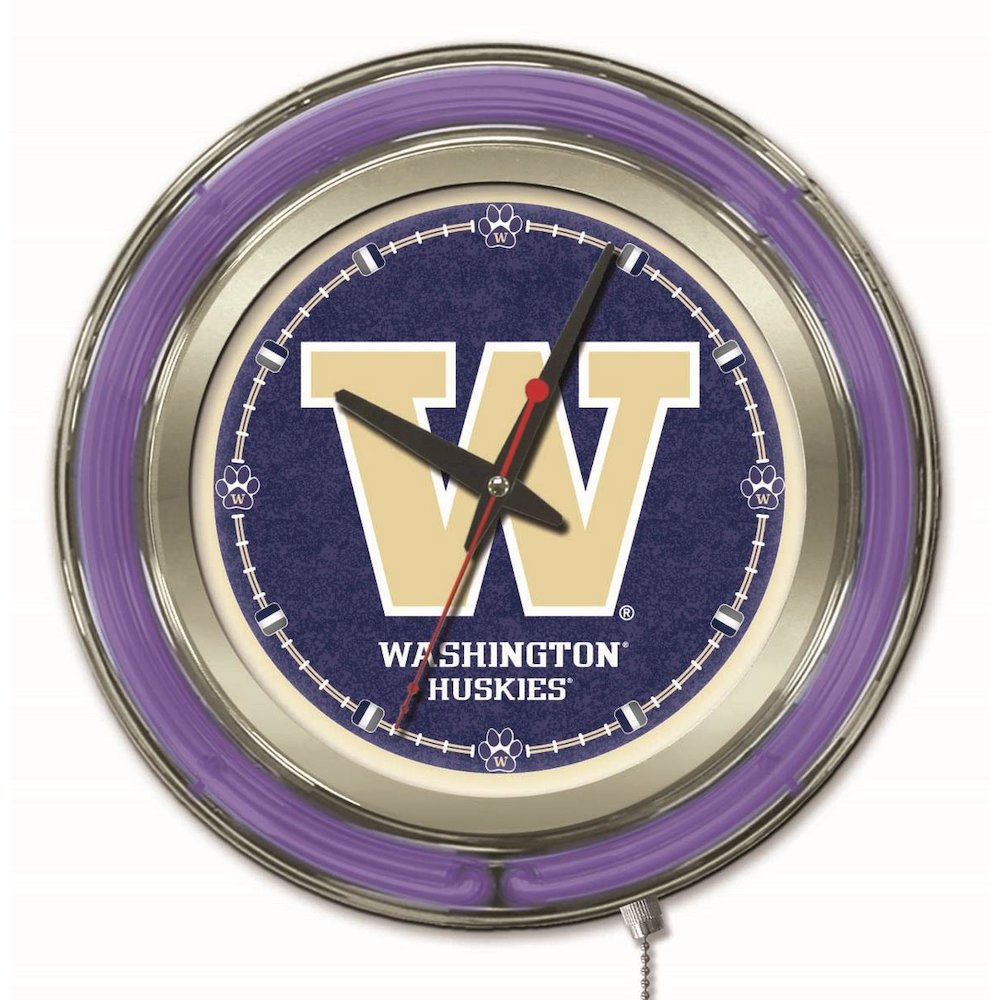 Washington Neon Clock