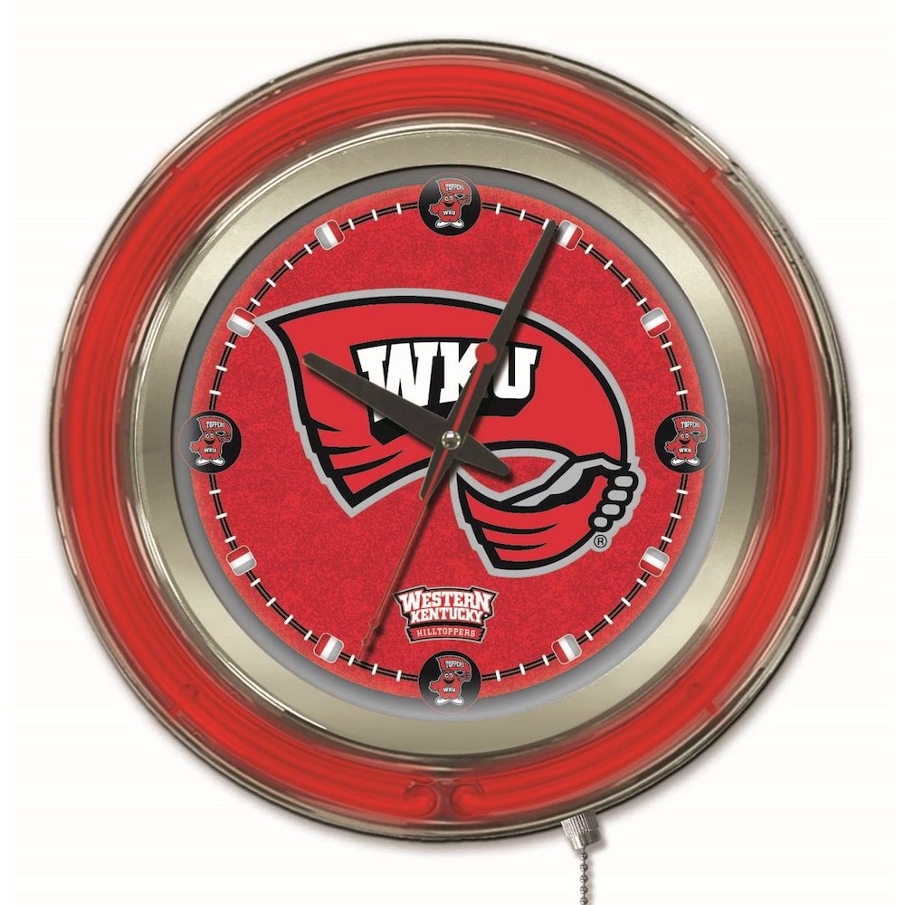 Western Kentucky Neon Clock