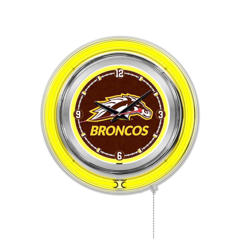 Western Michigan Neon Clock