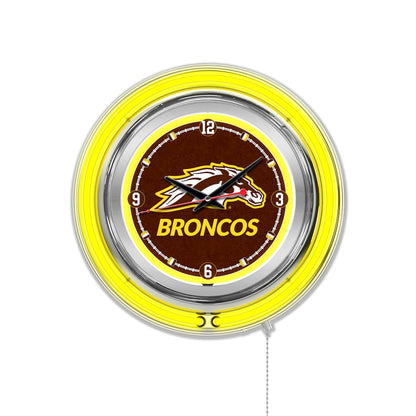 Western Michigan Neon Clock