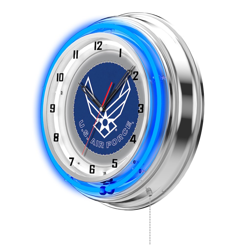 U.S. Air Force 19" Neon Clock