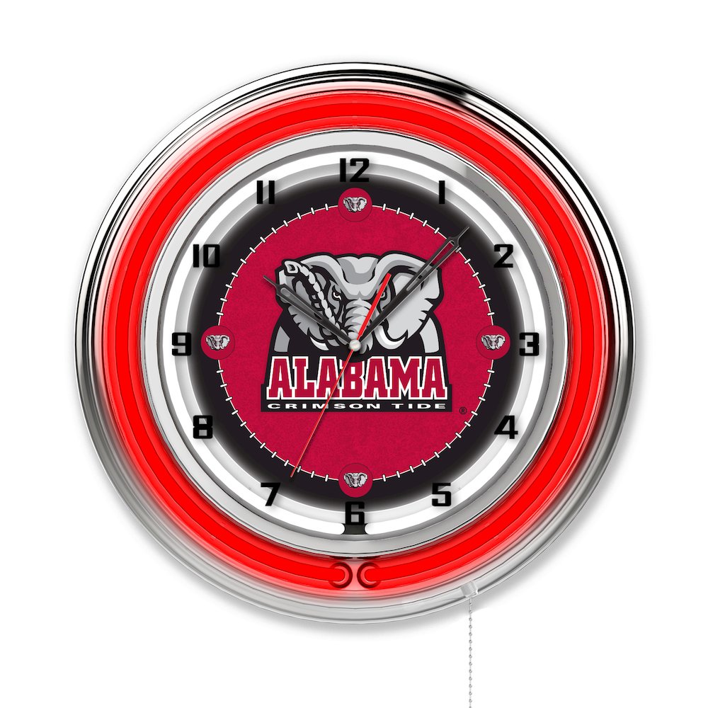 Alabama 19" Neon Clock