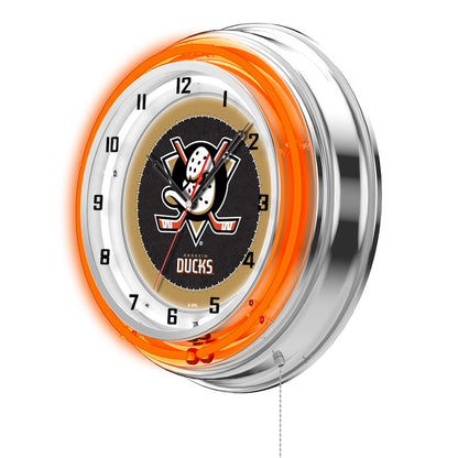 Anaheim Ducks 19" Neon Clock