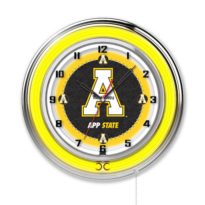 Appalachian State 19" Neon Clock