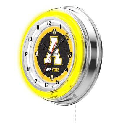 Appalachian State 19" Neon Clock