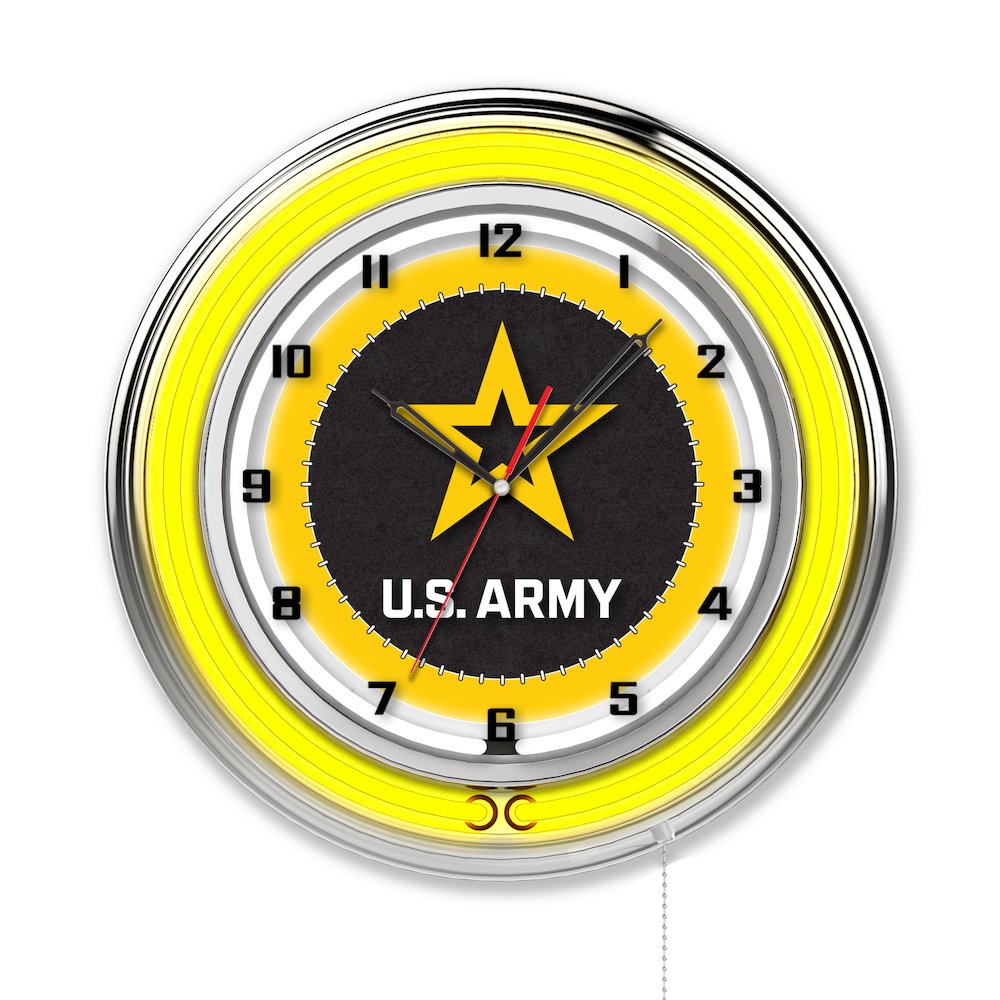 U.S. Army 19" Neon Clock