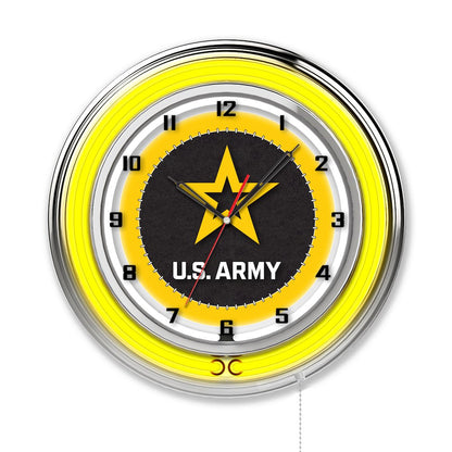 U.S. Army 19" Neon Clock