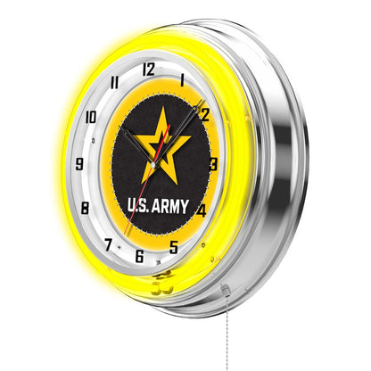 U.S. Army 19" Neon Clock