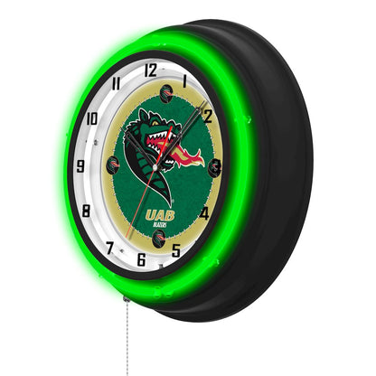 University of Alabama at Birmingham 19" Double Neon Wall Clock