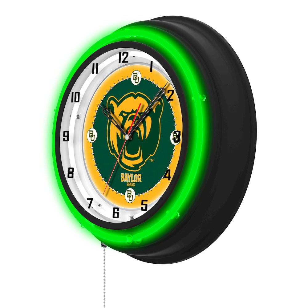 Baylor University 19" Double Neon Wall Clock