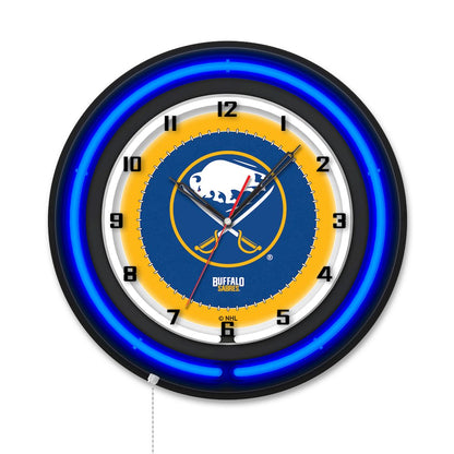 Buffalo  Sabres 19" Double Neon Wall Clock