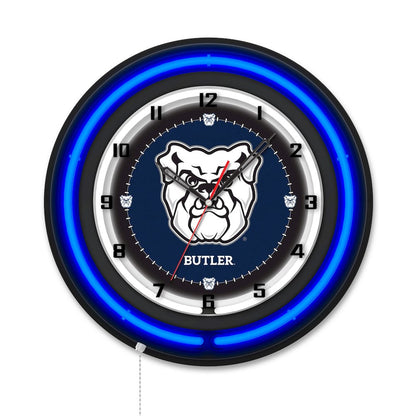 Butler University 19" Double Neon Wall Clock