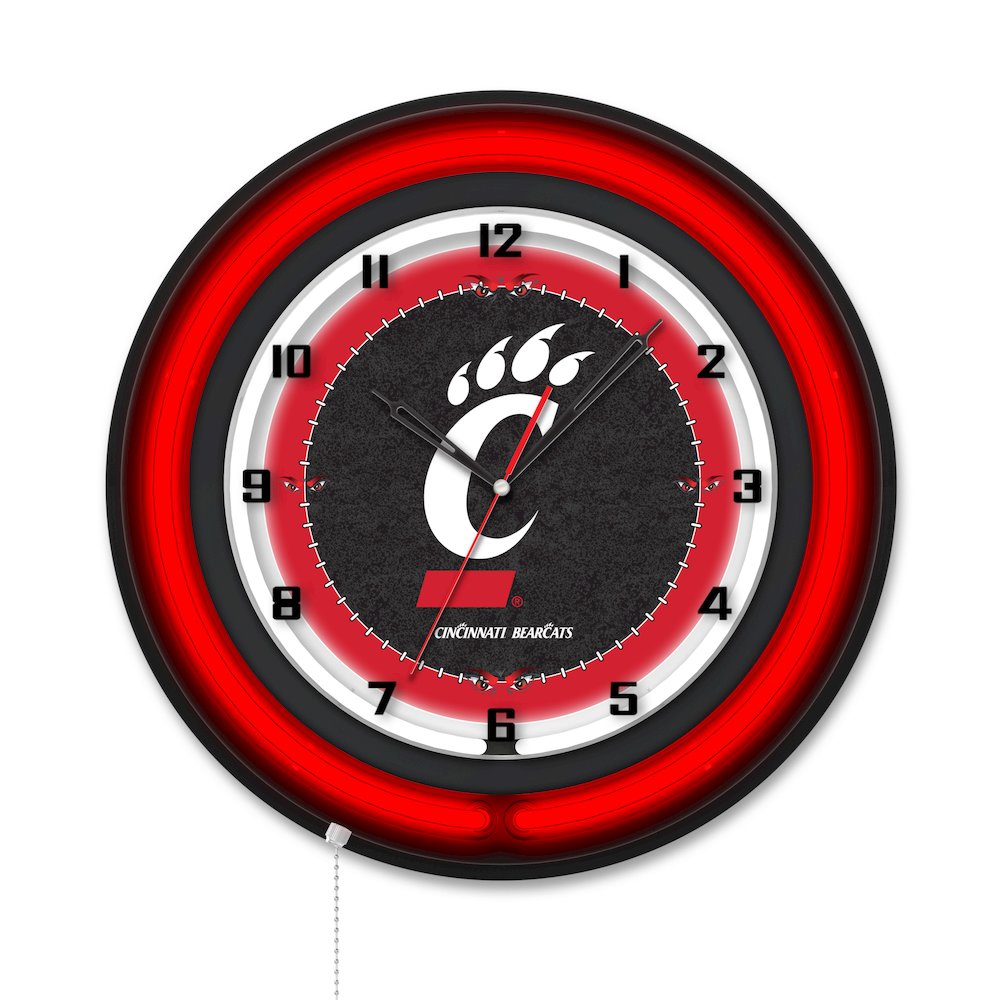 University of Cincinnati 19" Double Neon Wall Clock