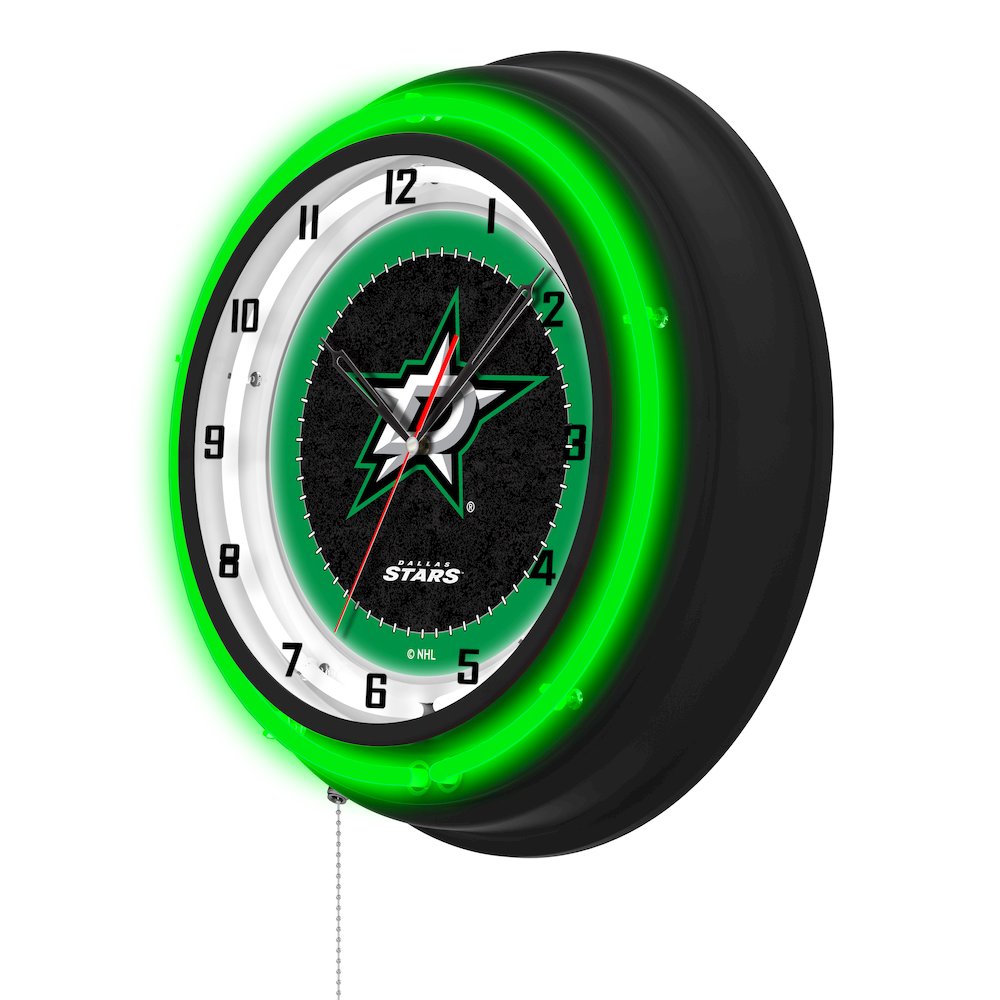 Dallas Stars 19" Double Neon Wall Clock