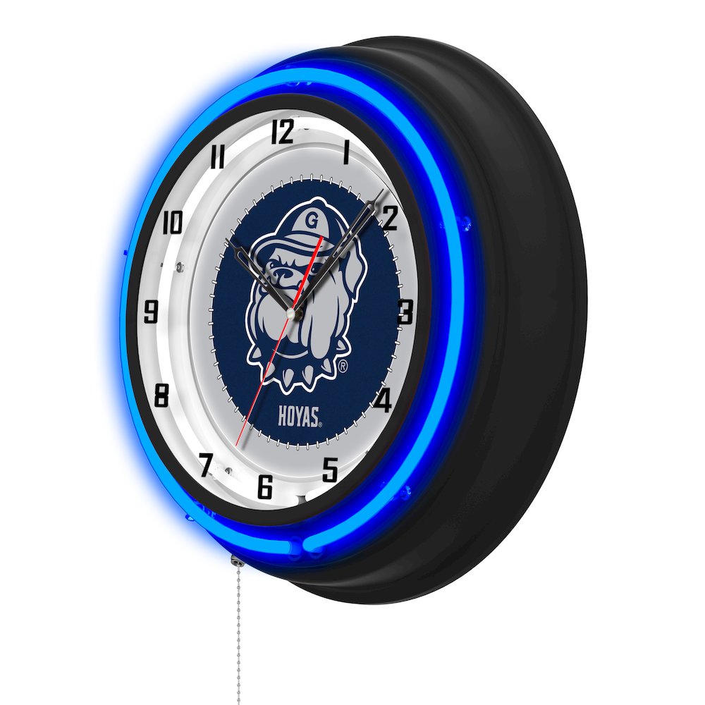 Georgetown University 19" Double Neon Wall Clock