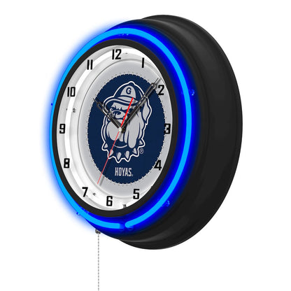 Georgetown University 19" Double Neon Wall Clock