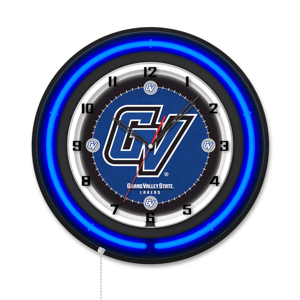 Grand Valley State University 19" Double Neon Wall Clock