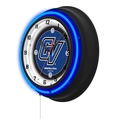 Grand Valley State University 19" Double Neon Wall Clock