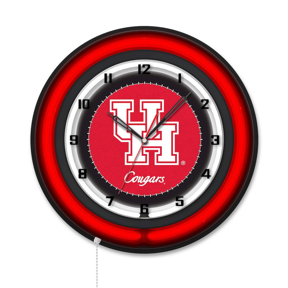 University of Houston 19" Double Neon Wall Clock