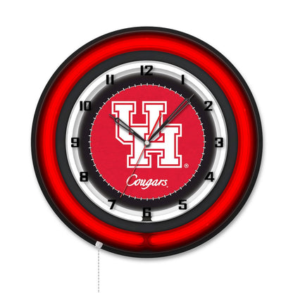 University of Houston 19" Double Neon Wall Clock