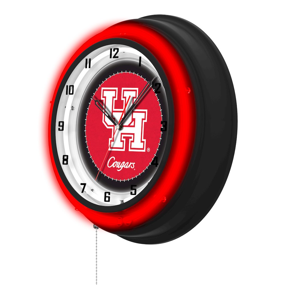 University of Houston 19" Double Neon Wall Clock